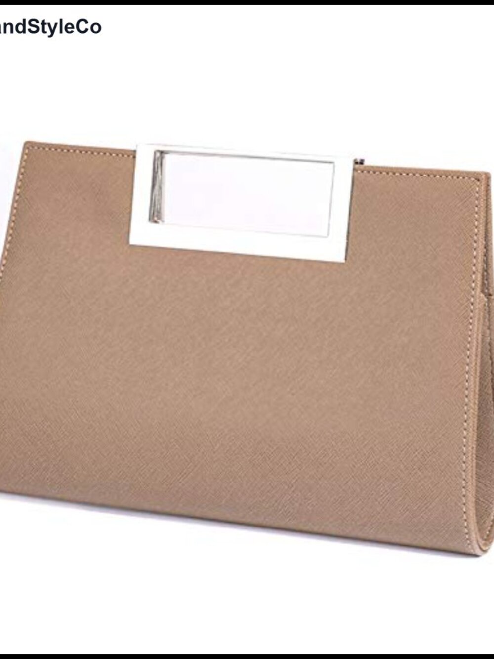 PU Leather Clutch Evening Bag with Chain Strap
